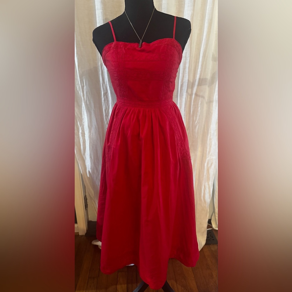 BP Strapless Red Dress